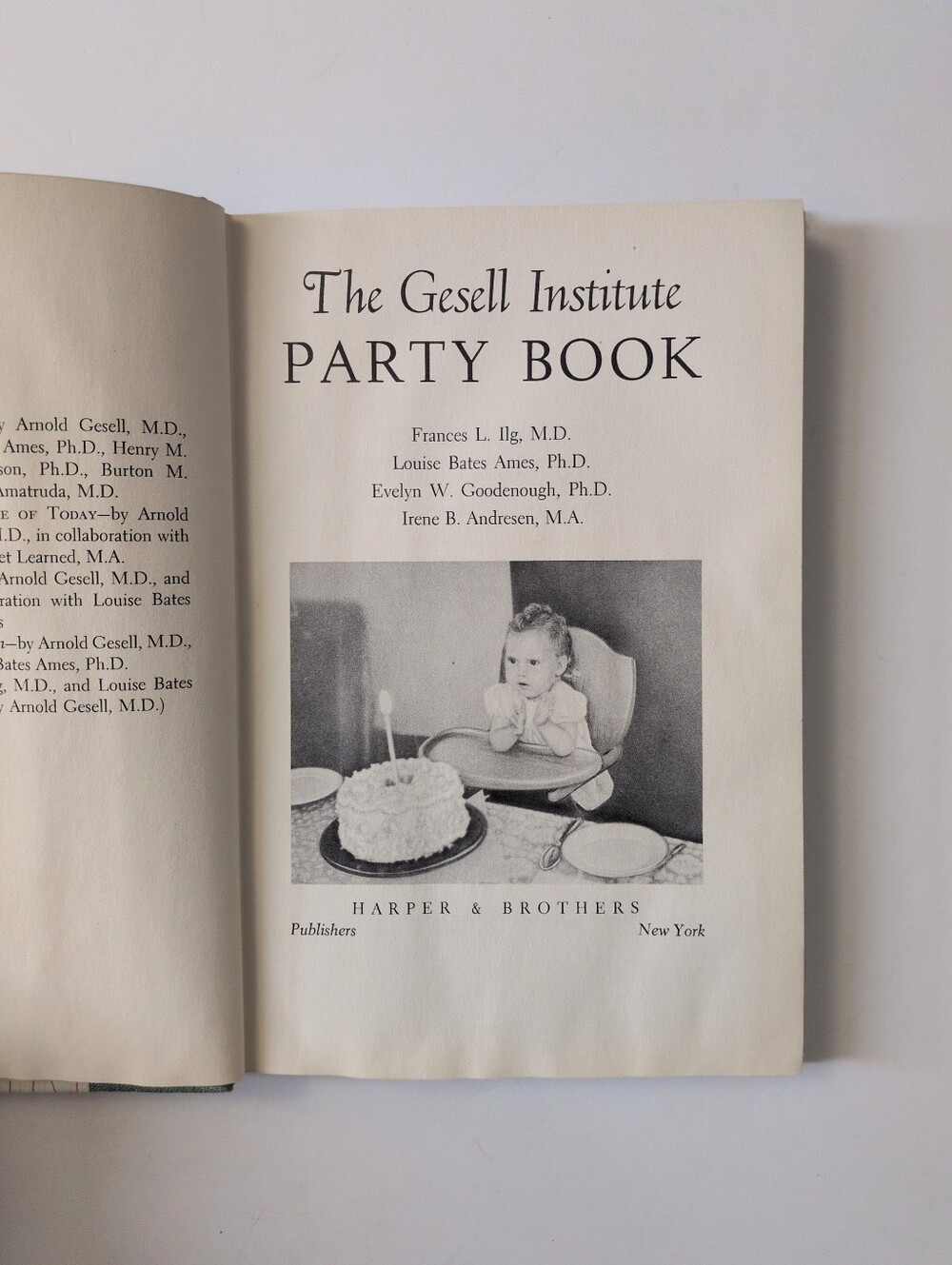 The Gessell Institute Party Book - 1959